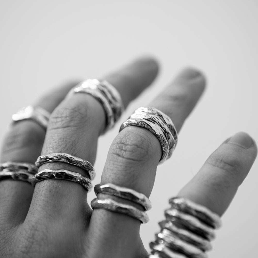 A timeless and durable sterling silver stacker ring, built for layering or wearing solo with effortless style.