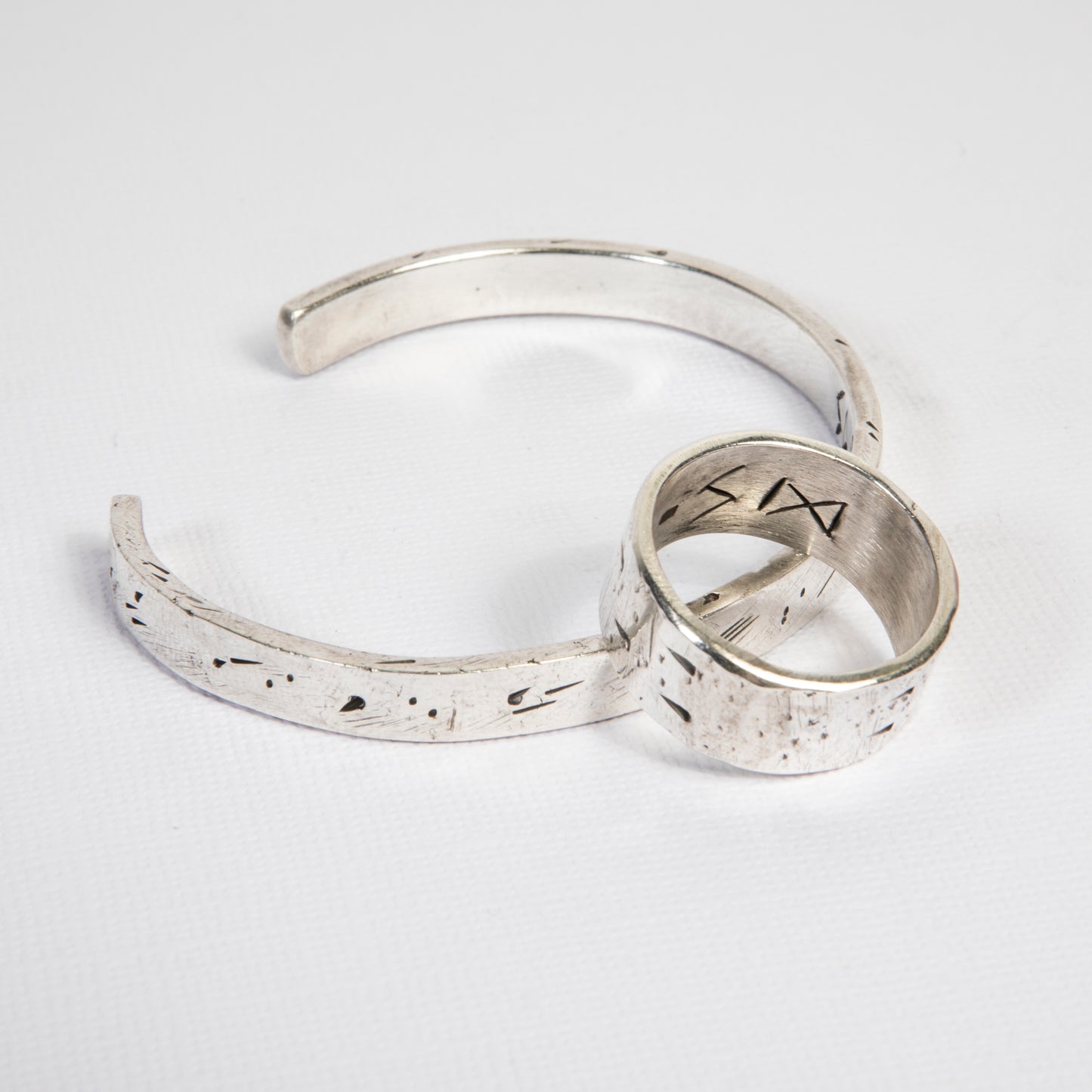 Voyager Bundle – a bold and rugged men’s silver jewelry set inspired by surf culture and the open road.