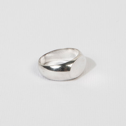 Handmade oval signet ring, designed for the modern man who values quality and classic surf style.