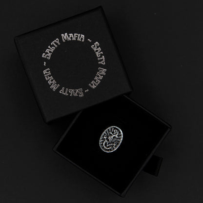 Handmade men’s anchor ring in solid 925 sterling silver, crafted for those who embrace the sea.