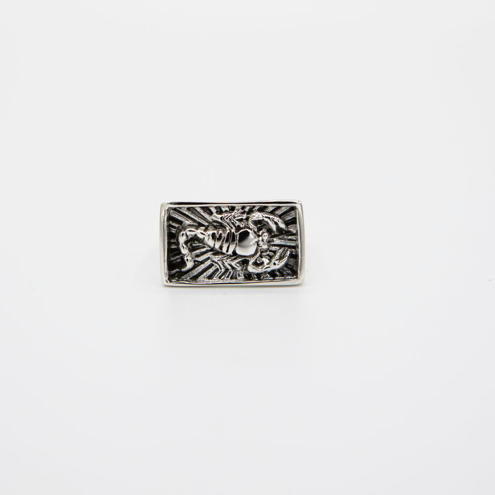 Salty Mafia’s Stinger Signet Ring is a bold statement piece, capturing the spirit of the sea in fine silver.