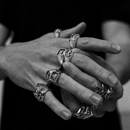 A powerful symbol of strength and stability, the Anchor Signet Ring is a must-have for ocean-driven souls.