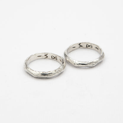 Crafted for modern men, this sterling silver stacker ring adds a refined, understated edge to any look.