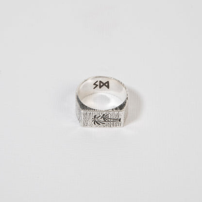 Handmade 925 sterling silver surf ring, designed for men who live for the ocean and the outdoors.
