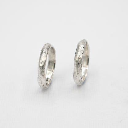 The Stacker Ring – a handcrafted 925 sterling silver men's ring designed for effortless stacking and everyday wear.