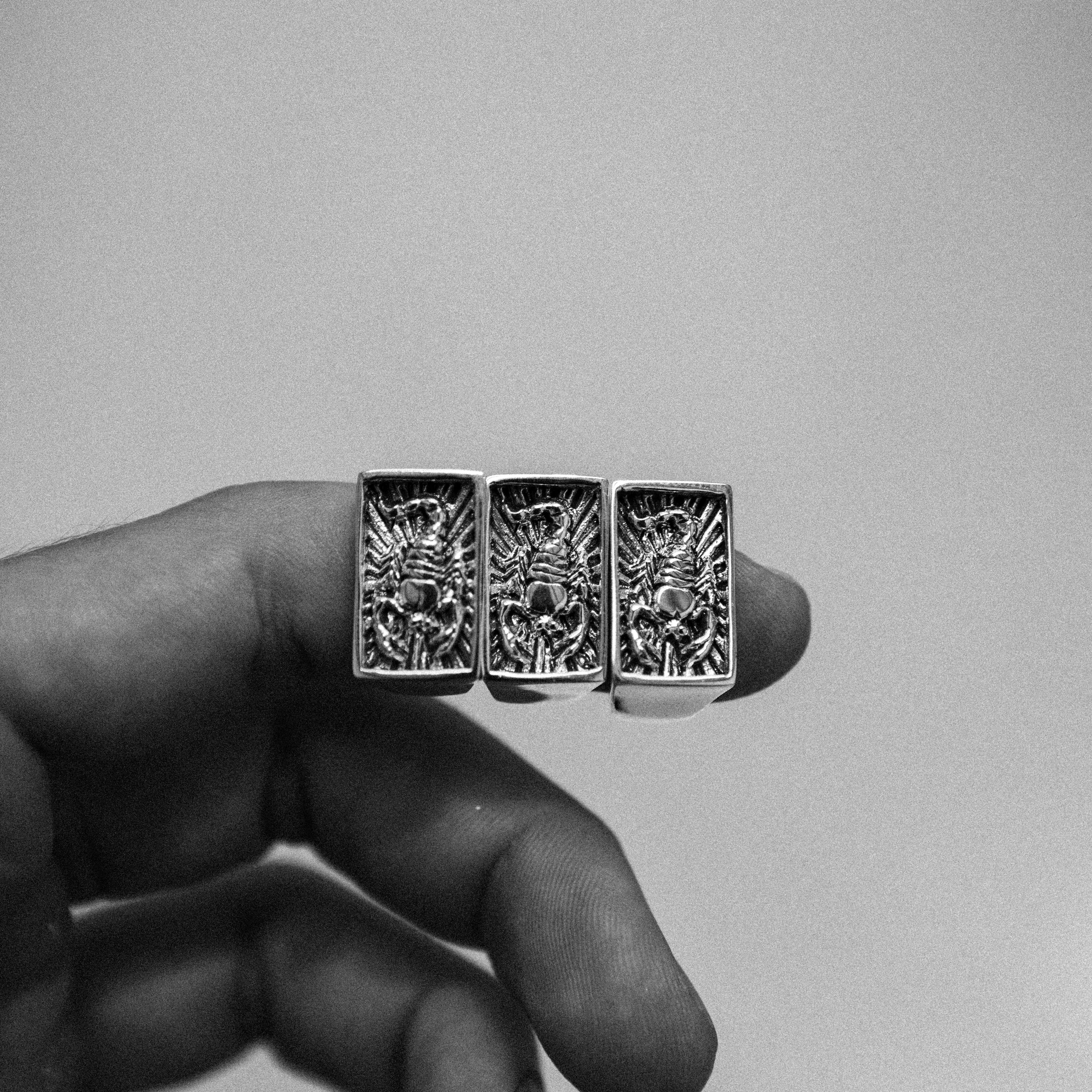 Symbolizing strength and adaptability, this handcrafted silver signet ring is perfect for adventurers and watermen.