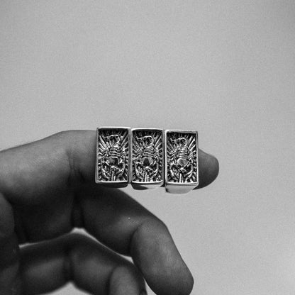 Symbolizing strength and adaptability, this handcrafted silver signet ring is perfect for adventurers and watermen.