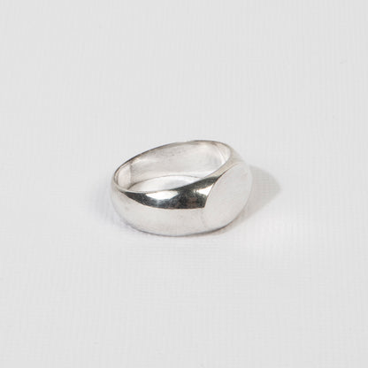 Handmade oval signet ring, designed for the modern man who values quality and classic surf style.